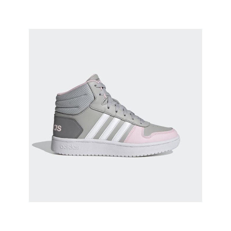 ZAPATILLA ADIDAS ALTA HOOPS MID 2.0 K GRIS/ROSA NA